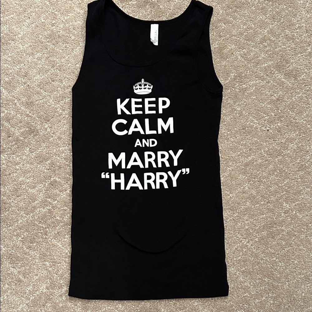 Black Graphic Tank Top
